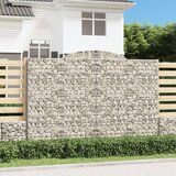  Lučne gabionske košare 4 kom 300x50x200/220cm pocinčano željezo | shoptok.hr
