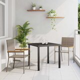  Stolići za vrt s mogućnošću slaganja 2 pcs Siva i smeđa | shoptok.hr