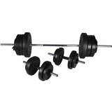 vidaXL Dvoročna Utež + 2 Enoročni Uteži 60,5 kg cene