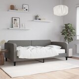 vidaXL Dnevna postelja z vzmetnico temno siva 100x200 cm blago Cene