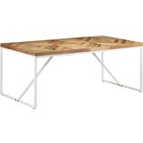  Blagovaonski stol 180 x 90 x 76 cm masivno drvo bagrema i manga | shoptok.hr