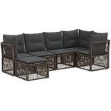 vidaXL Vrtna sedežna garnitura 6 pcs Siva poli ratan, (5000272363) | Shoptok.si