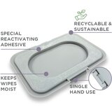 Dooky Reusable Lid Grey Card poklopac za vlažne maramice 1 kom | shoptok.hr