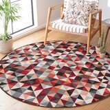Mila Home Crveni/sivi perivi okrugao tepih ø 100 cm Ignite – | shoptok.hr