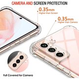 Techsuit Shockproof Clear Silicone prozirna maskica otporna na udarce za Samsung Galaxy S21 FE 5G | shoptok.hr