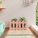 Maison Chic Vrtno korito - Greda - Cvetlični Lonec z ograjico 60x30x30 cm trden les douglas, (21789794) | Shoptok.si