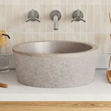  Umivaonik sivi Ø 40 x 15 cm mramorni | shoptok.hr