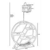 Opviq podna lampa pluton 534LUN4151