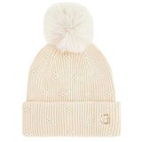 Guess pletena ženska pom-pom kapa Cene
