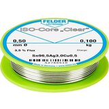  Felder ISO-Core ''Clear'' SAC305 spajkalna palica tuljava Sn96\,5Ag3Cu0\,5 0.100 kg 0.5 mm, (20428799) | Shoptok.si