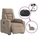 vidaXL Električni naslanjač s funkcijo vstajanja taupe mikrovlakna | Shoptok.si