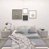 vidaXL Noćni ormarić siva boja betona 100 x 35 x 40 cm od iverice | shoptok.hr
