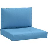 vidaXL Jastuci od paleta 2 kom. Melange plava tkanina - Plava 1 srednja sofa | shoptok.hr