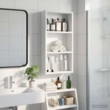  Kopalna stenska omarica s polico Bela 30 x 10 x 60,5 cm, (5000233088) | Shoptok.si