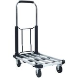 vidaXL Sklopiva transportna kolica 150 kg aluminijska srebrna | shoptok.hr