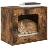  Mačja Kuća Dimljeni hrast 51 x 30 x 42 cm Konstruirano drvo | shoptok.hr