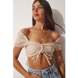  Blouse - Beige - Slim fit | shoptok.hr