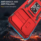 SUNSKY Hybrid Armor ovitek za Samsung A35 / A55, Rdeč | Shoptok.si