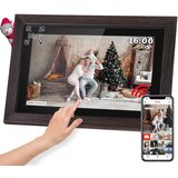  Dodirnite digitalni okvir za fotografije Frameo Wi-Fi zvučnik 10.1 '' Les + App Cijene