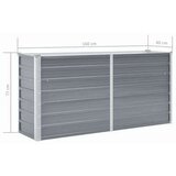  Visoka greda iz pocinkanega jekla 160x40x77 cm sive barve, (20611486) | Shoptok.si
