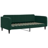  Dnevni krevet na razvlačenje tamnozeleni 90 x 200 cm baršunasti | shoptok.hr