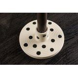 Venture Home svijećnjak Bette ⌀12 cm, bijela s crnim točkicama | shoptok.hr