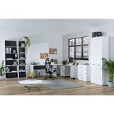 Hom`in regal 50/222,2/40 cm bela, antracit | Shoptok.si
