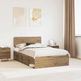  Konstrukcija postelje Oreh 120 x 200 cm Masivno borovo les, (5000102628) | Shoptok.si