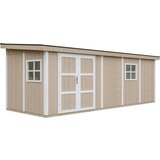 Timbela Vrtna hišica vrhunske kakovosti 14,30 m² - V231x248x648 cm - M941-TERRA BROWN, (5000120679) Cene