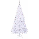  Umjetno božićno drvce s stalakom Bijelo 210 cm PVC i čelik | shoptok.hr