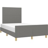  Okvir kreveta bez madraca tamnosivi 120 x 200 cm od tkanine | shoptok.hr