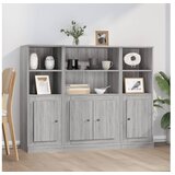  Visoke omare 3 kosi siva sonoma inženirski les | Shoptok.si
