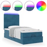 vidaXL Okvir kreveta s madracima tamnoplavi 90x190cm baršunasti | shoptok.hr