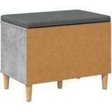  Klupa za hodnik s jastukom Betonsko Siva 60 x 38 x 46 cm | shoptok.hr