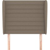  Uzglavlje s ušima smeđesivo 103x23x118/128 cm od tkanine | shoptok.hr