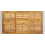 Vanjski stol za blagovanje Siva 160x80x75 cm Čelik i masivno drvo bagrema | shoptok.hr