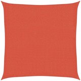 vidaXL Senčno jadro 160 g/m² kvadratno terakota 2,5x2,5 m HDPE | Shoptok.si