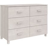 Maison Chic Komoda - Predalnik HAMAR bela 113x40x80 cm trdna borovina, (21718443) Cene