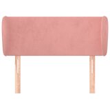  Uzglavlje s ušima ružičasto 83x23x78/88 cm baršunasto | shoptok.hr