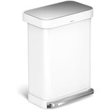 simplehuman Bel jeklen koš za smeti s pedalom 55 l – | Shoptok.si