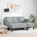  Set sofe s jastukom 2 pcs Svijetlo siva Poliester | shoptok.hr
