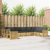  Set vanjskih sofa 10 pcs Bijela i antracit 363 x 187,5 x 73 cm Cijene