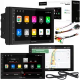  12V 2DIN LCD FM avtoradio 4x45W 2x USB Bluetooth GPS ANDROID 12 WIFI