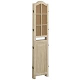 Sobna pregrada s 4 panela smeđa 140x165 cm od tkanine | Eponuda.com