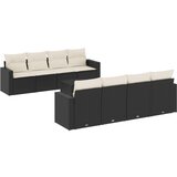  The Living Store Vrtna sedežna garnitura 9-delna z blazinami črn poli ratan - Vrtna Sedežna Garniture, (21453107) | Shoptok.si