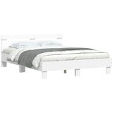  Okvir za krevet s uzglavljem i LED bijeli 140 x 200 cm | shoptok.hr