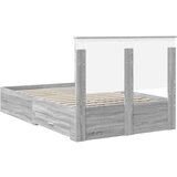  Konstrukcija postelje Siva Sonoma 120 x 190 cm Konstruiran les, (5000104218) | Shoptok.si