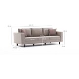 Atelier Del Sofa sofa trosed kale linen cream | ePonuda.com