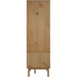 vidaXL Ormar smeđe-bijeli 76,5 x 53 x 172 cm od masivne borovine | shoptok.hr