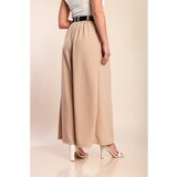 Fenzy Elegantne Duge Hlače S Remenom, Bež Boje | shoptok.hr